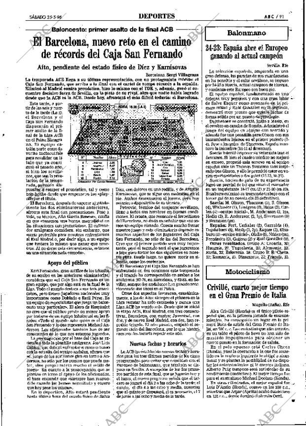 ABC MADRID 25-05-1996 página 91