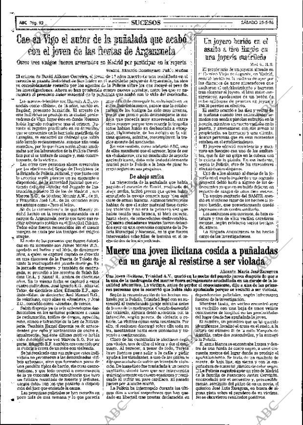 ABC MADRID 25-05-1996 página 92