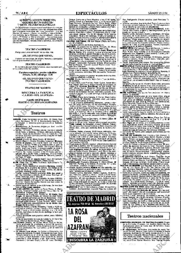 ABC MADRID 25-05-1996 página 96