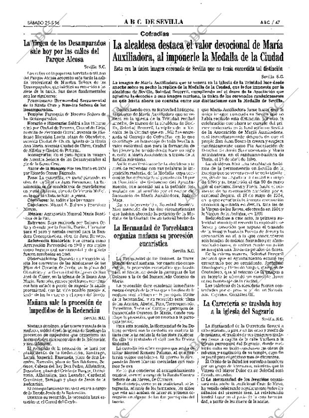 ABC SEVILLA 25-05-1996 página 47