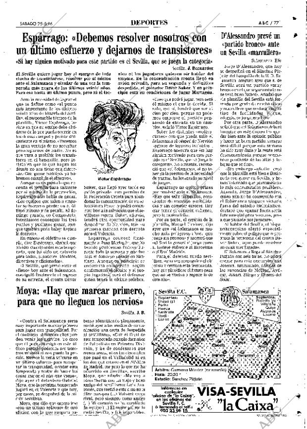 ABC SEVILLA 25-05-1996 página 77