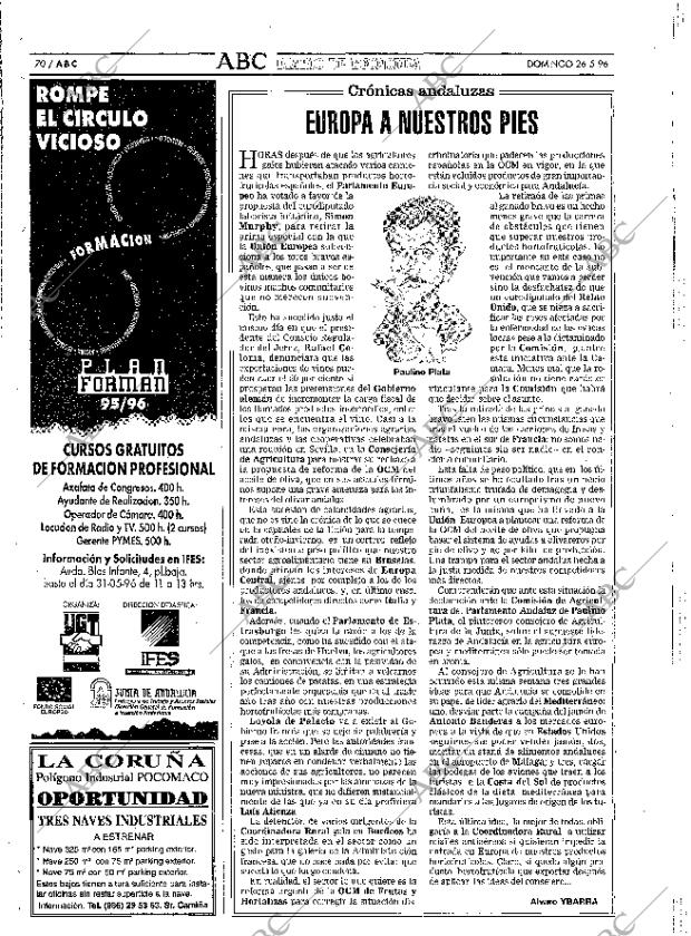 ABC SEVILLA 26-05-1996 página 70