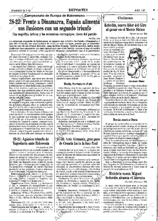ABC SEVILLA 26-05-1996 página 89