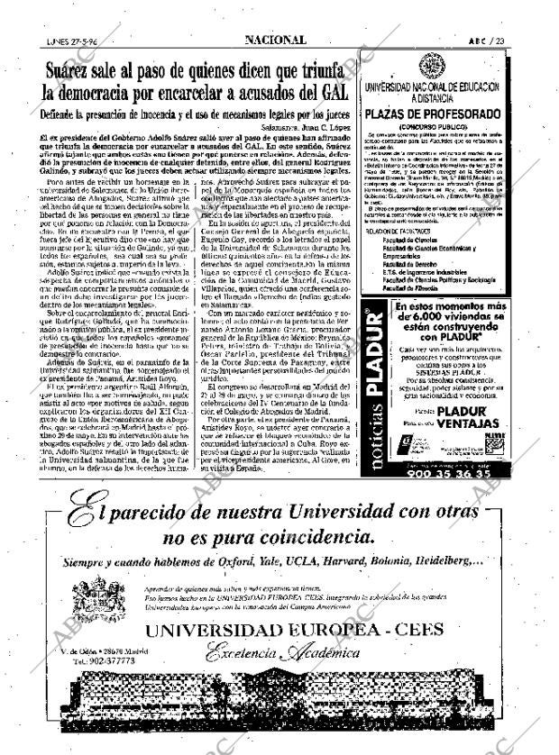 ABC SEVILLA 27-05-1996 página 23