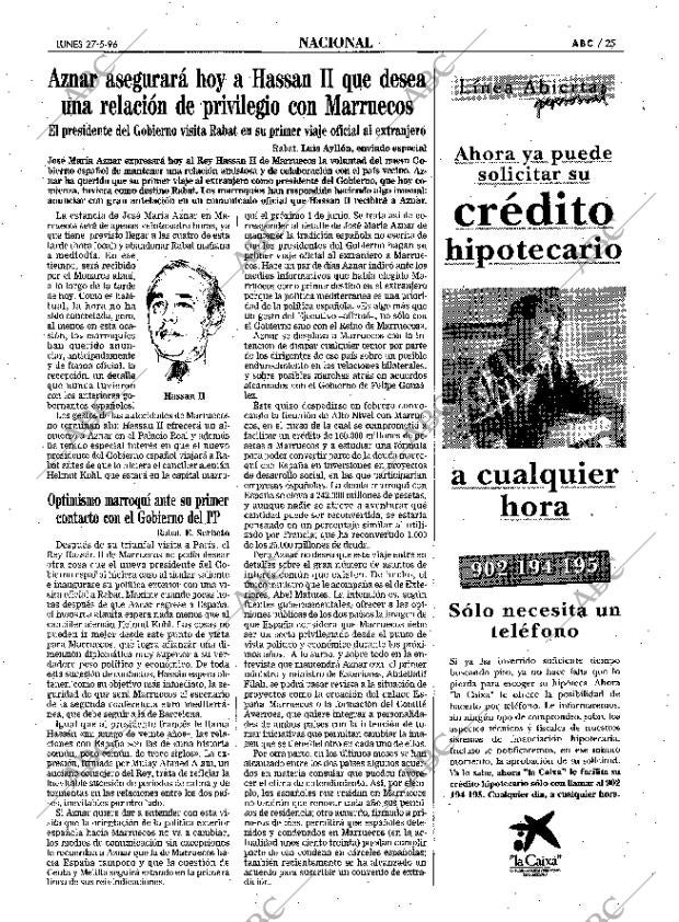 ABC SEVILLA 27-05-1996 página 25