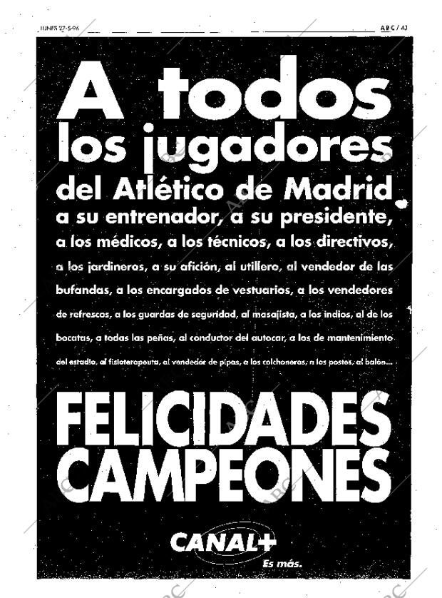 ABC SEVILLA 27-05-1996 página 43
