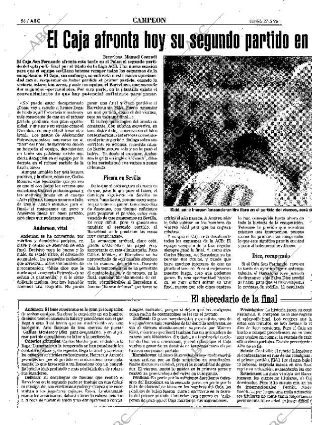 ABC SEVILLA 27-05-1996 página 56