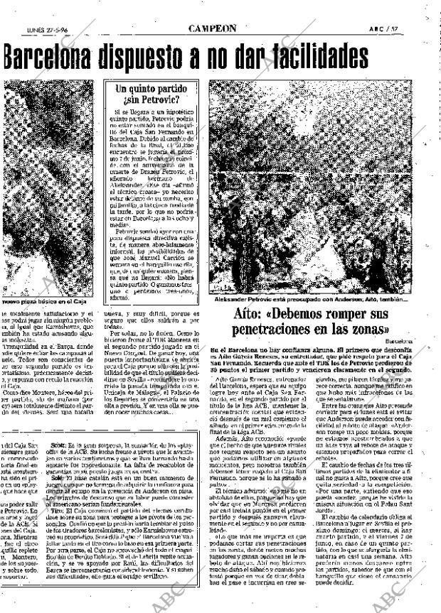 ABC SEVILLA 27-05-1996 página 57