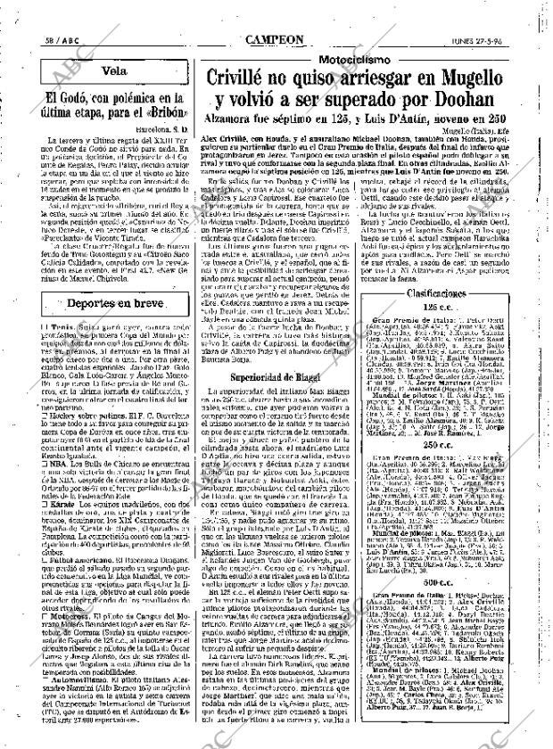 ABC SEVILLA 27-05-1996 página 58