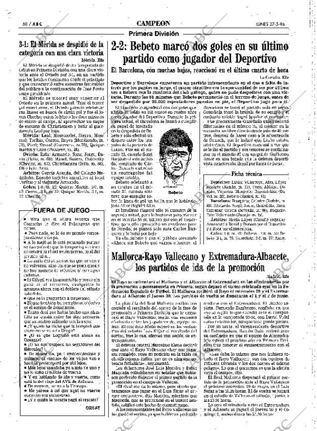 ABC SEVILLA 27-05-1996 página 60
