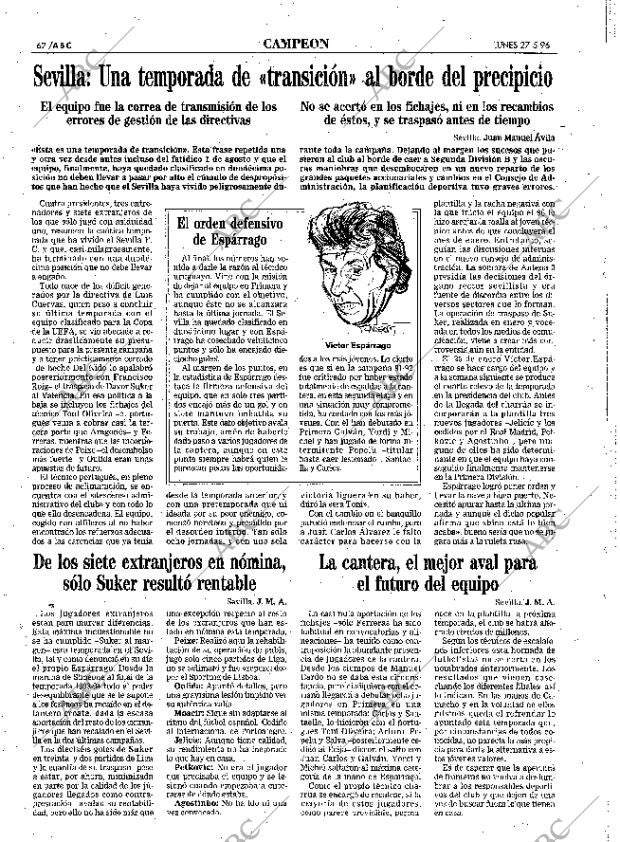 ABC SEVILLA 27-05-1996 página 62