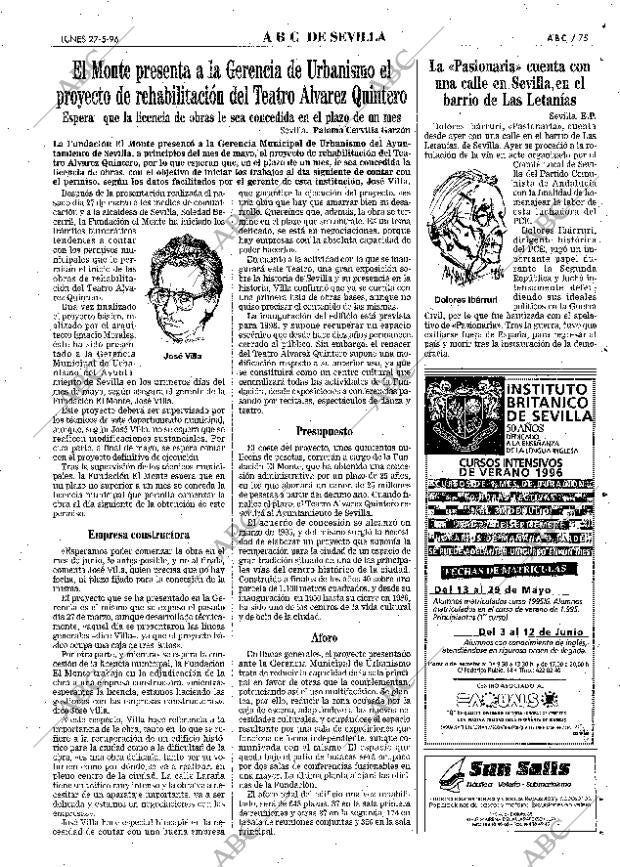 ABC SEVILLA 27-05-1996 página 75