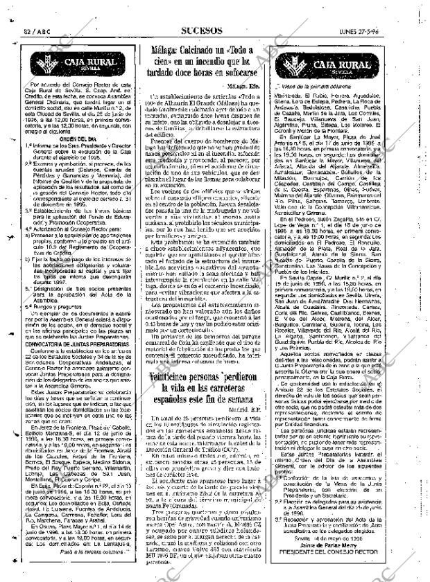 ABC SEVILLA 27-05-1996 página 82