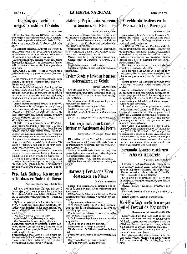ABC SEVILLA 27-05-1996 página 88