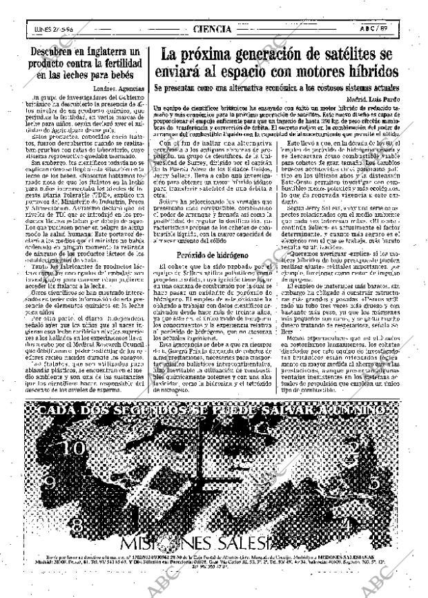 ABC SEVILLA 27-05-1996 página 89