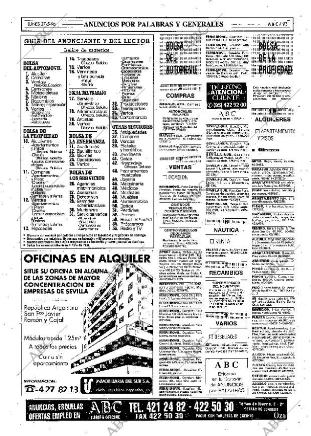 ABC SEVILLA 27-05-1996 página 93