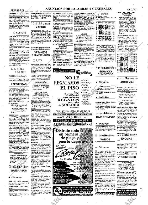 ABC SEVILLA 27-05-1996 página 97