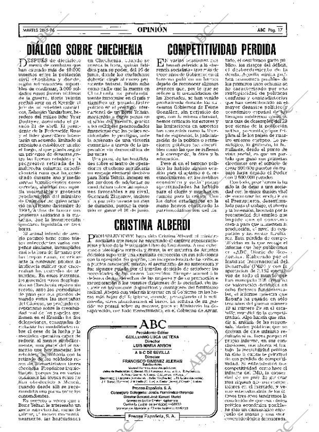 ABC SEVILLA 28-05-1996 página 17