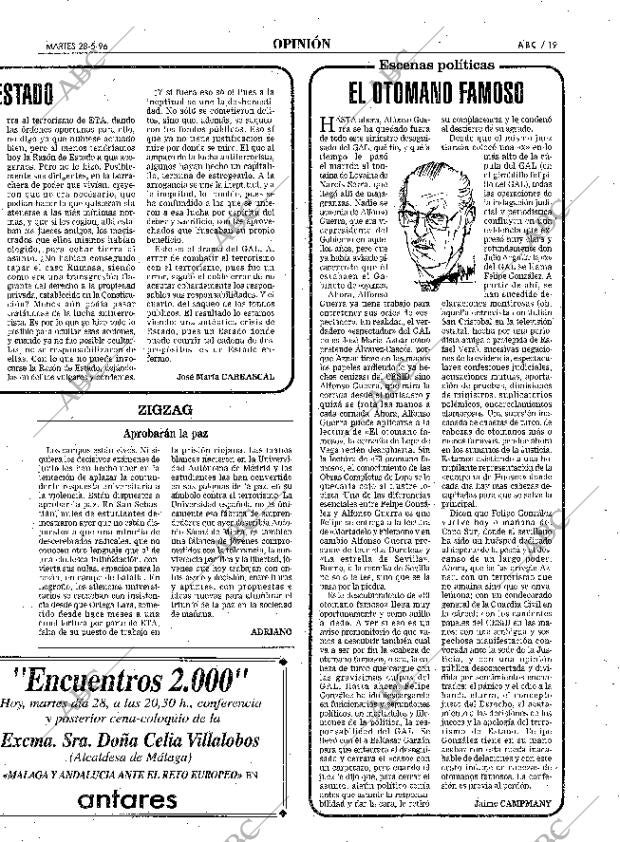 ABC SEVILLA 28-05-1996 página 19