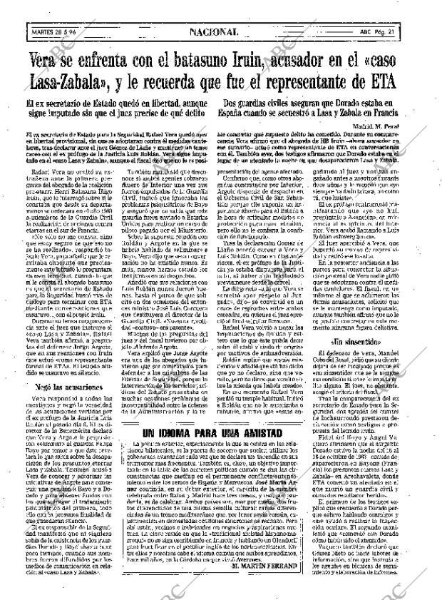 ABC SEVILLA 28-05-1996 página 21