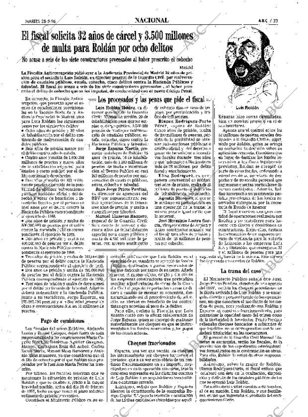 ABC SEVILLA 28-05-1996 página 23