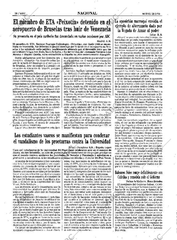 ABC SEVILLA 28-05-1996 página 28