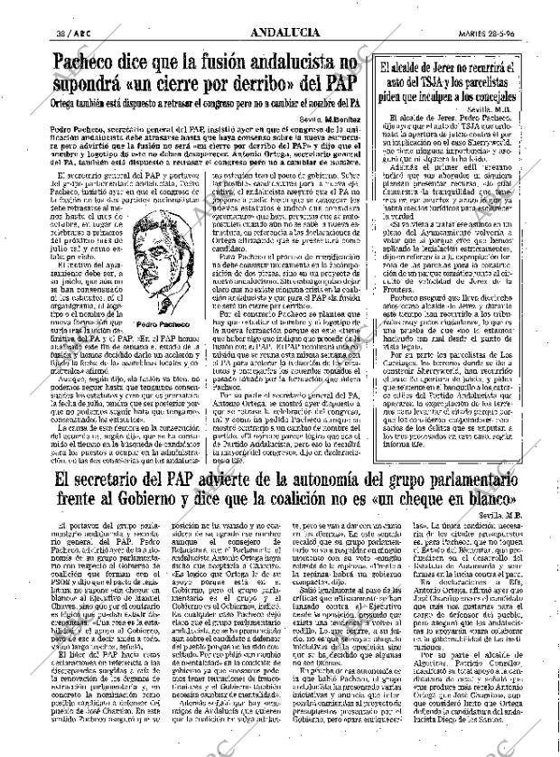 ABC SEVILLA 28-05-1996 página 38