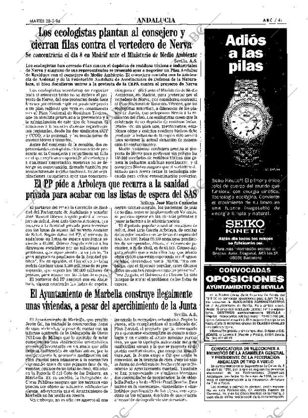 ABC SEVILLA 28-05-1996 página 41