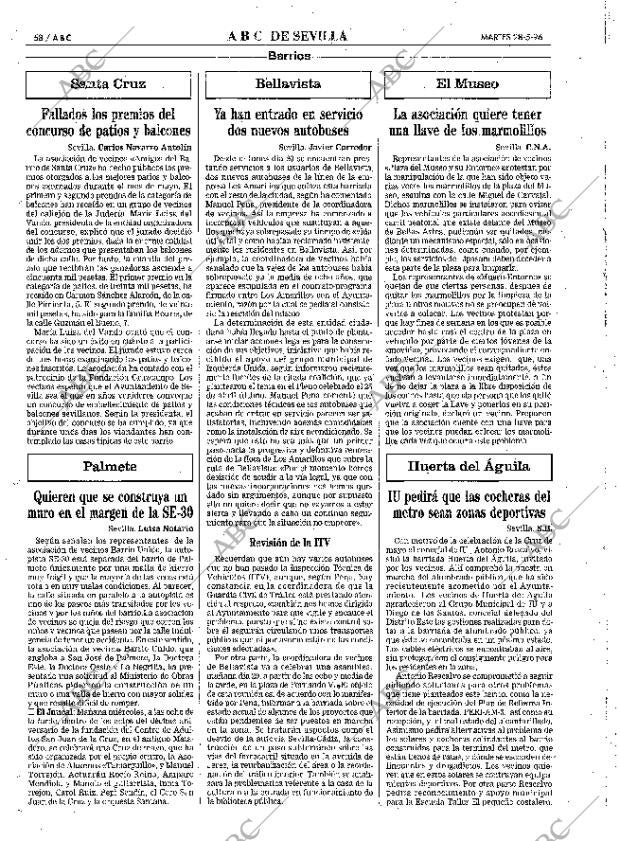 ABC SEVILLA 28-05-1996 página 58