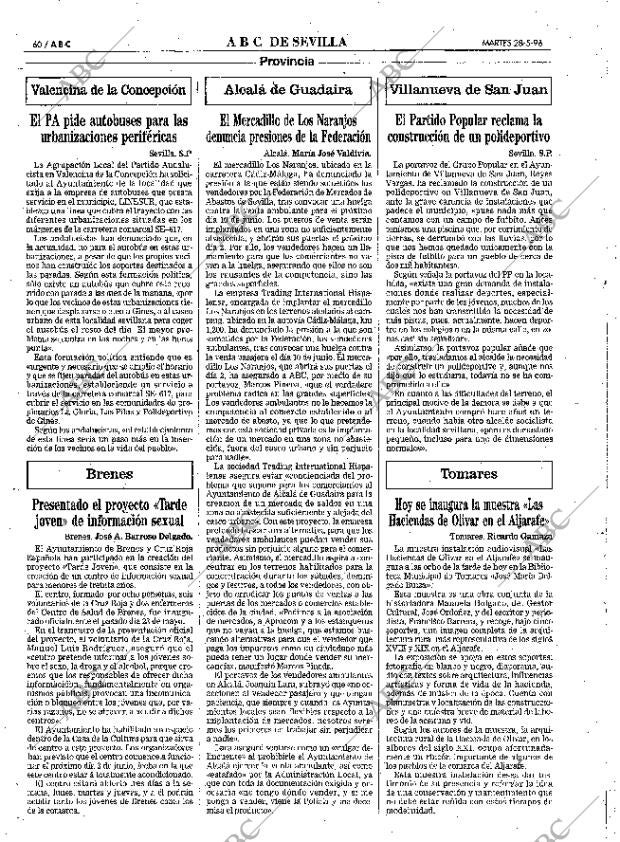 ABC SEVILLA 28-05-1996 página 60