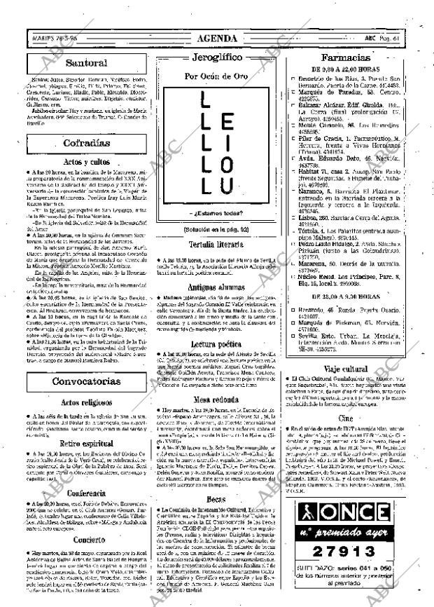ABC SEVILLA 28-05-1996 página 61
