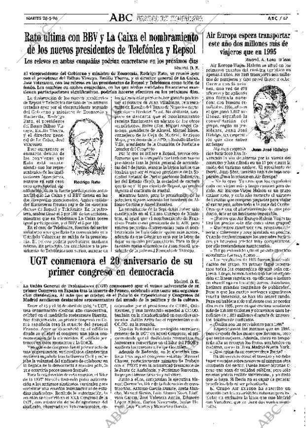 ABC SEVILLA 28-05-1996 página 67