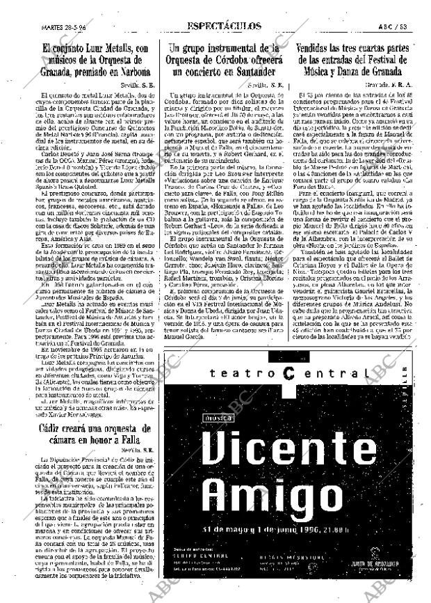 ABC SEVILLA 28-05-1996 página 83