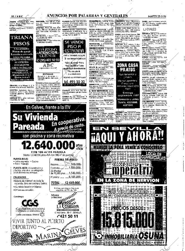 ABC SEVILLA 28-05-1996 página 88