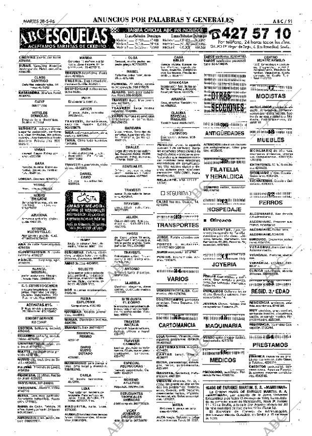 ABC SEVILLA 28-05-1996 página 91