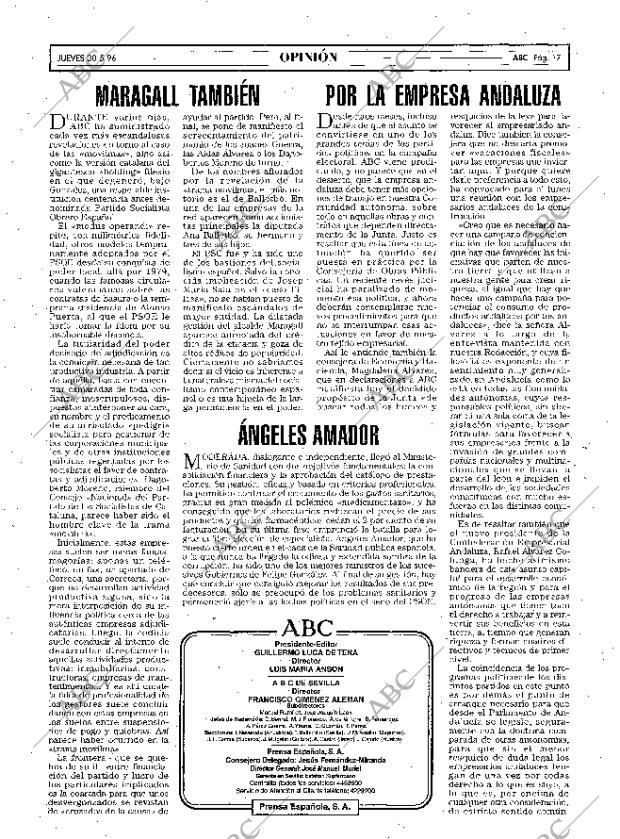 ABC SEVILLA 30-05-1996 página 17