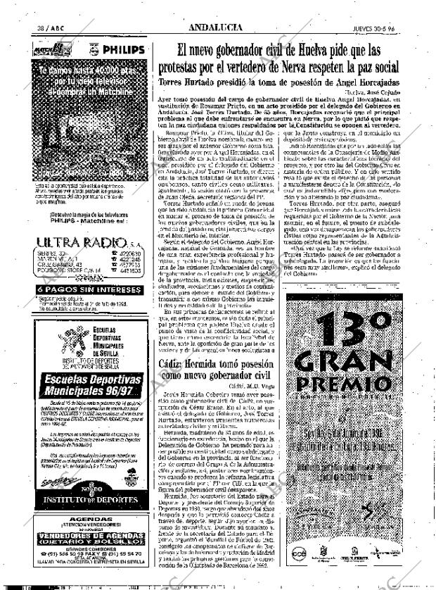 ABC SEVILLA 30-05-1996 página 38