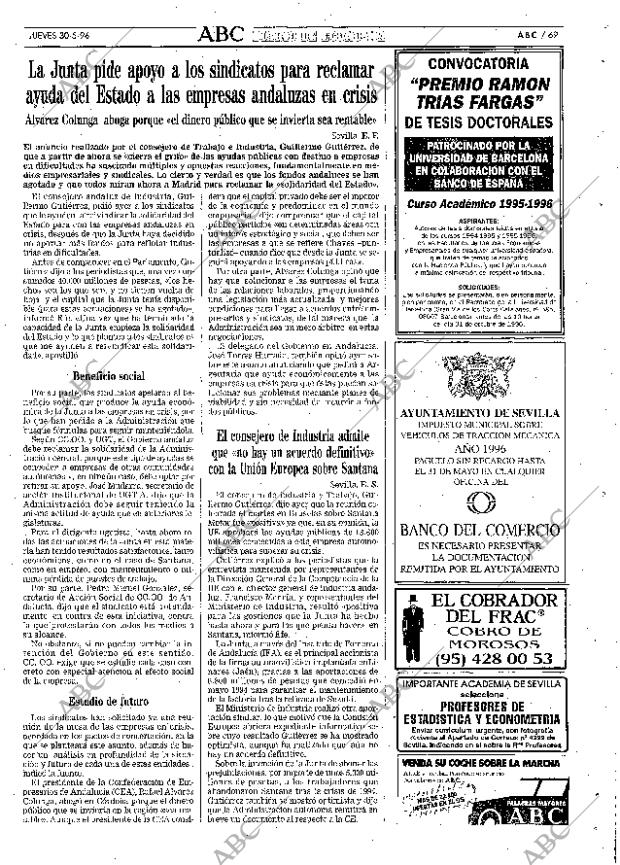 ABC SEVILLA 30-05-1996 página 69
