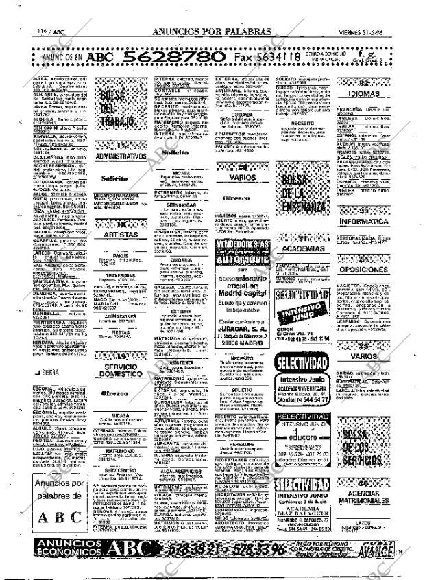 ABC MADRID 31-05-1996 página 114