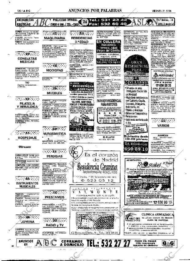 ABC MADRID 31-05-1996 página 120