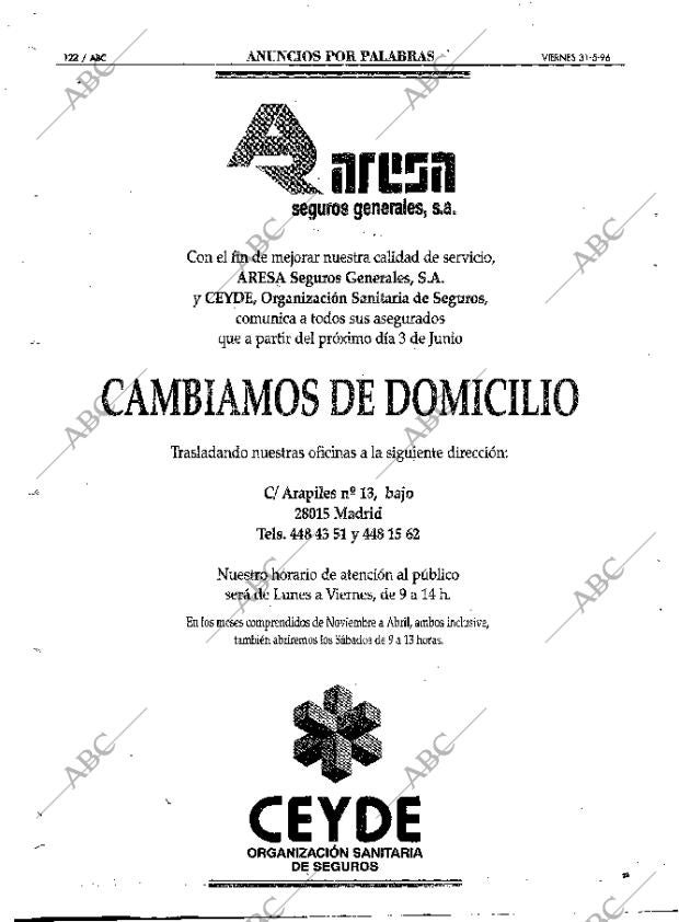 ABC MADRID 31-05-1996 página 122