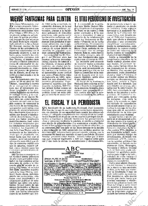 ABC MADRID 31-05-1996 página 19