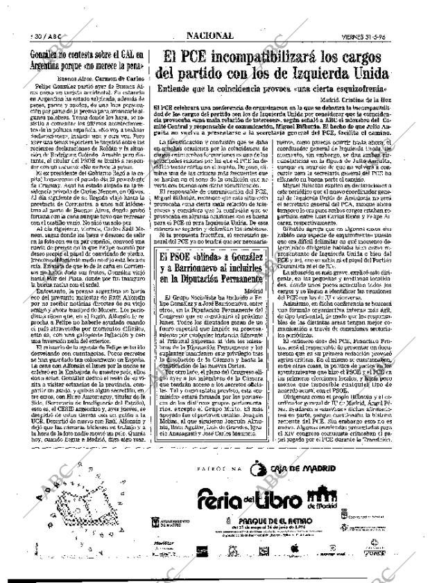 ABC MADRID 31-05-1996 página 30