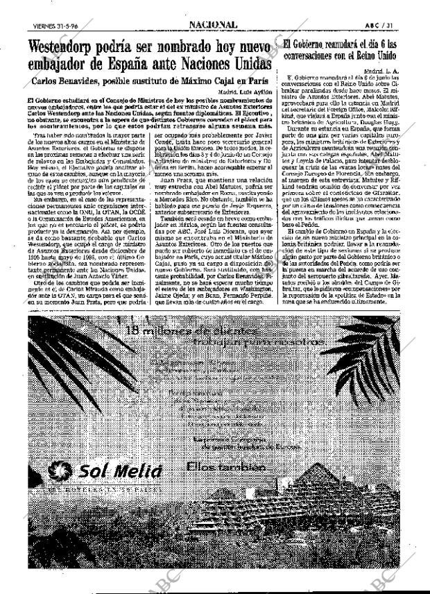 ABC MADRID 31-05-1996 página 31