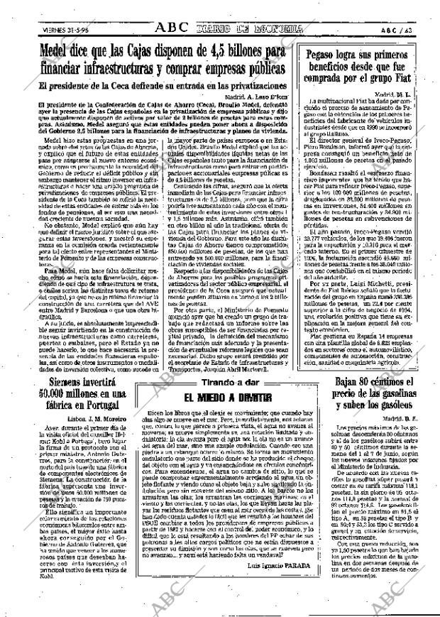 ABC MADRID 31-05-1996 página 43