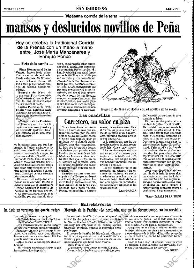 ABC MADRID 31-05-1996 página 77