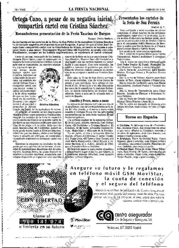 ABC MADRID 31-05-1996 página 78