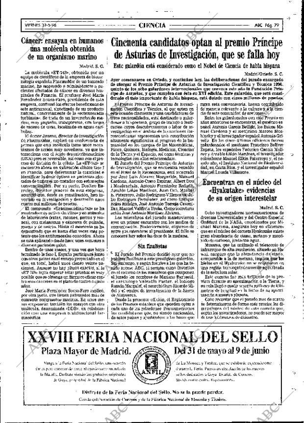 ABC MADRID 31-05-1996 página 79