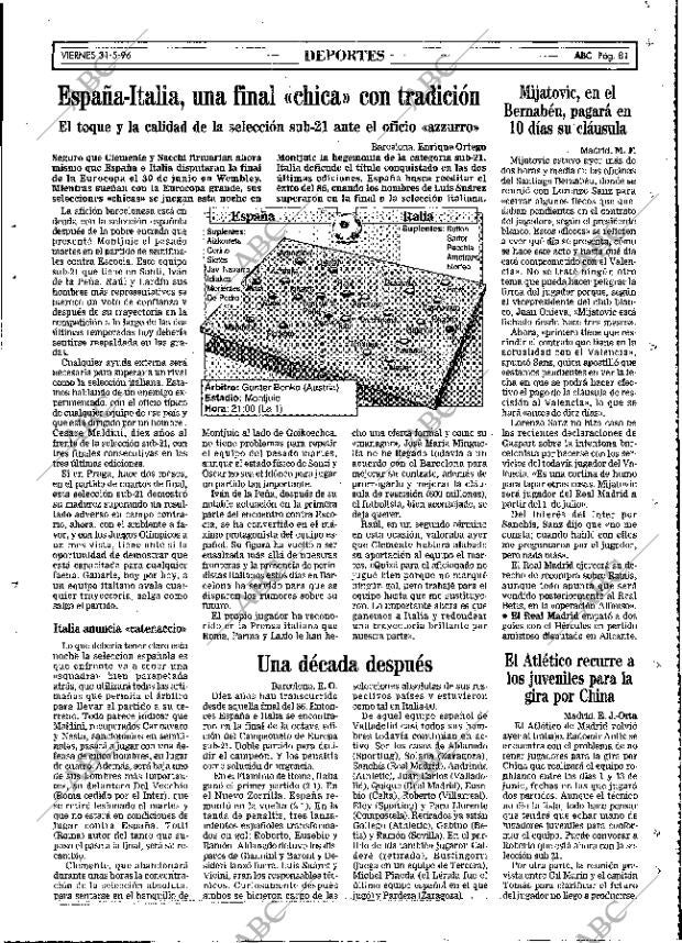 ABC MADRID 31-05-1996 página 81