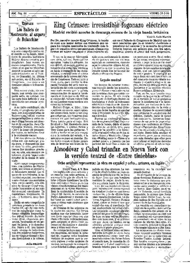 ABC MADRID 31-05-1996 página 86